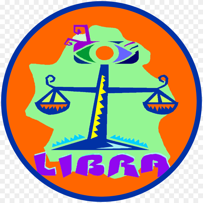 Stylized Libra Logo, Person Clipart PNG