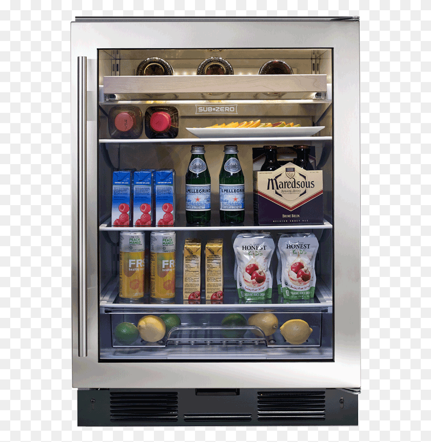 568x802 Sub Zero Specialty Refrigerators Beverage Centers Panel Sub Zero Beverage Center, Refrigerator, Appliance, Machine HD PNG Download