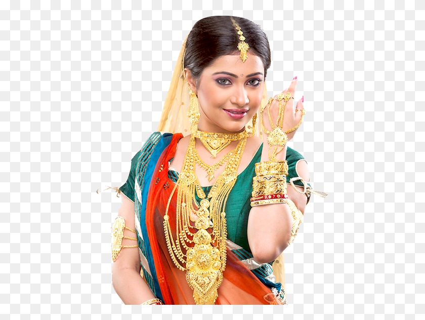 461x572 Subashree Jewellers Ac Indian Jewelry Model, Clothing, Apparel, Person HD PNG Download