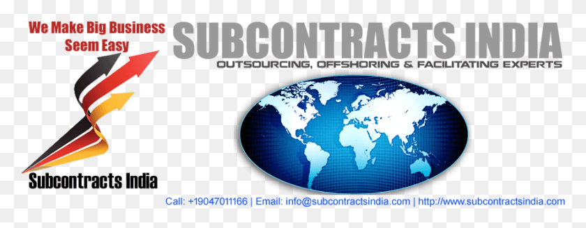 880x303 Subcontracts India Is Among India39s Top Outsourcing World Map, Outer Space, Astronomy, Space HD PNG Download