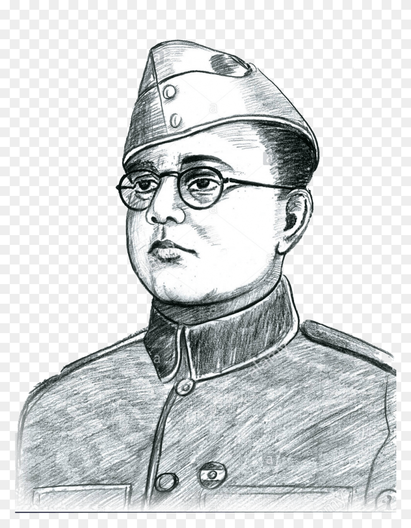 985x1286 Subhash Chandra Bose Dibujo A Lápiz, Persona, Humano Hd Png