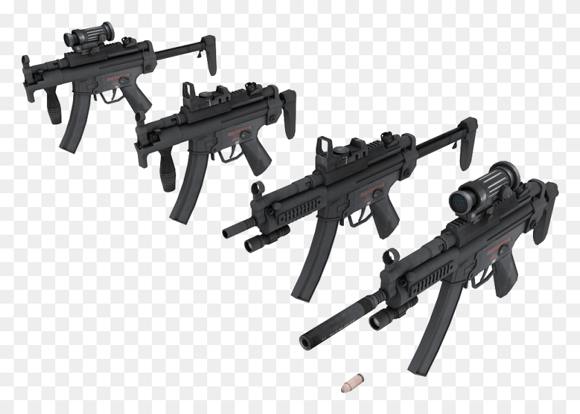 965x669 Пистолет-Пулемет Wip Mp5 Models, Оружие, Вооружение, Винтовка Hd Png Скачать