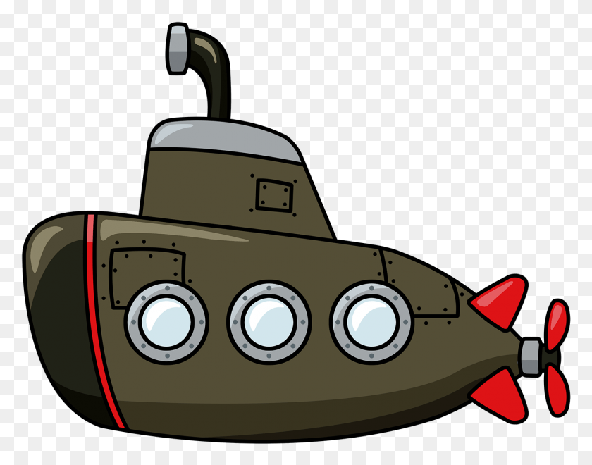 1375x1059 Png Изображение - Подводная Лодка Png.
