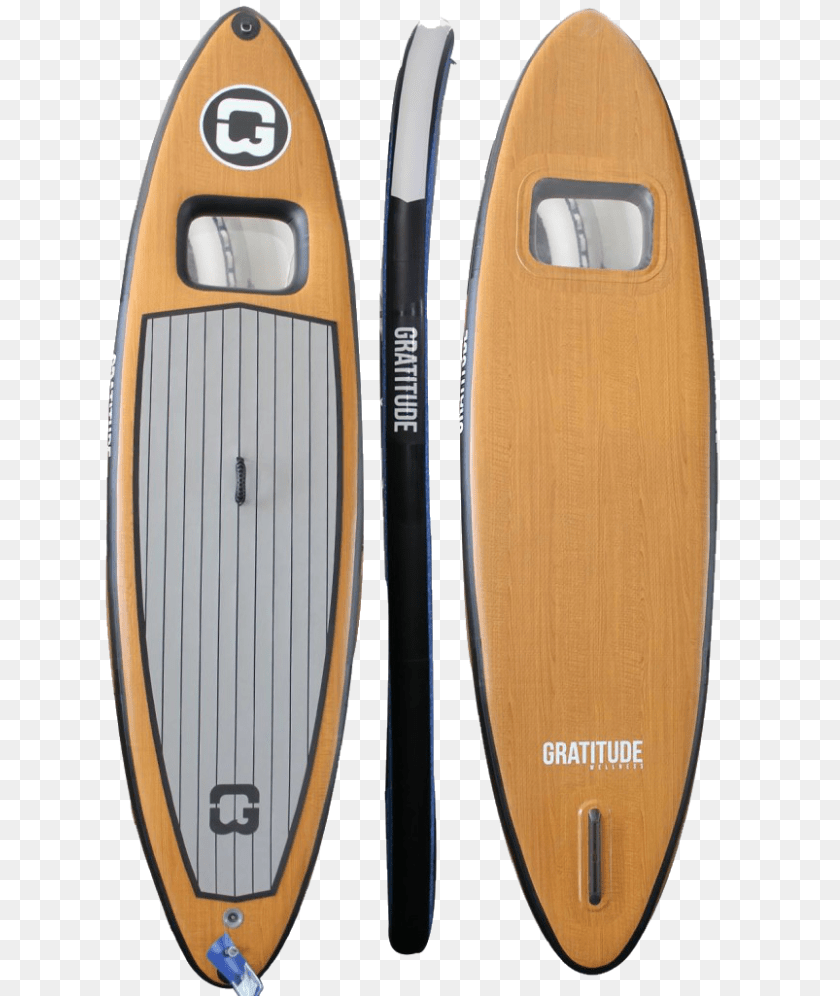 633x996 Submersible Wood Grain Surfboard, Water, Surfing, Sport, Sea Waves Sticker PNG