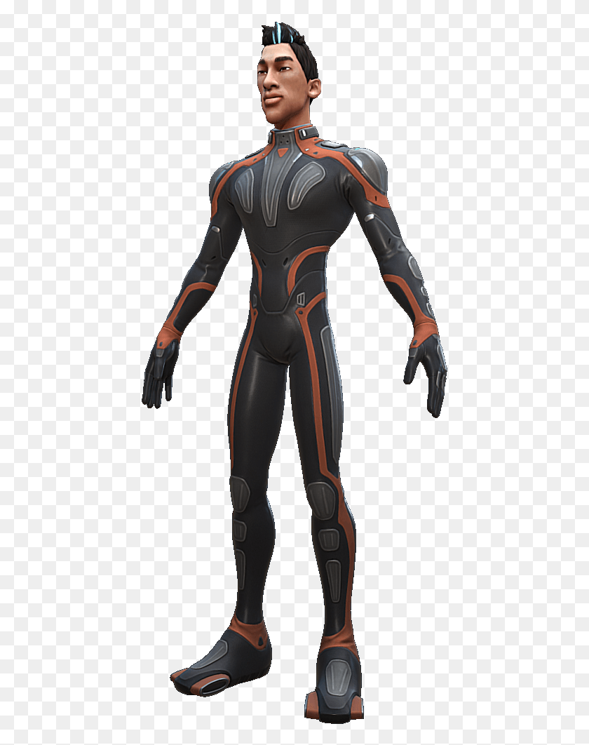 437x1002 Subnautica Player Transparent Subnautica Character, Person, Human, Robot HD PNG Download