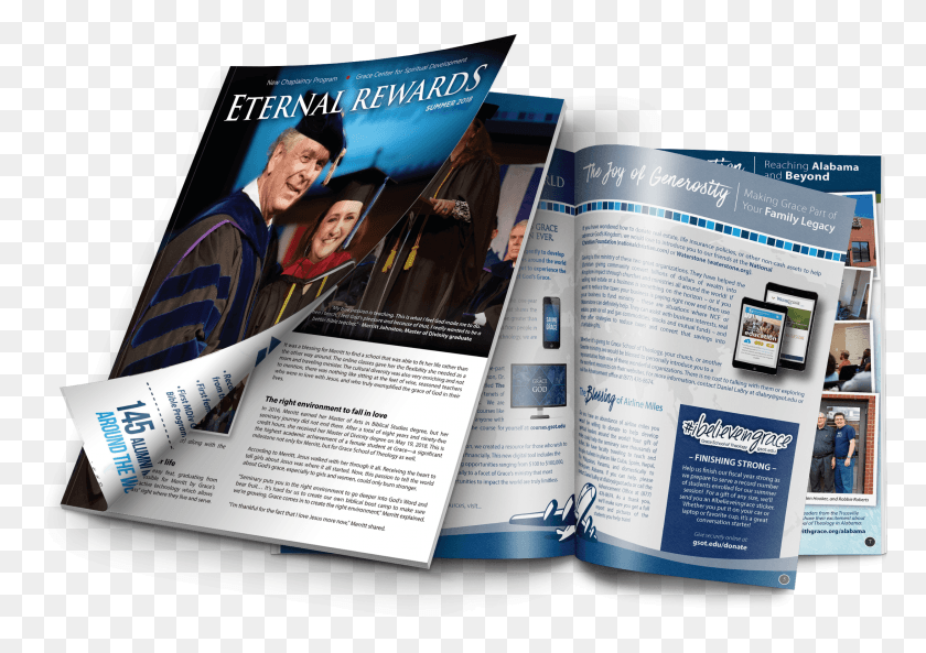 2186x1494 Subscribe To Eternal Rewards Digital Edition Flyer, Person, Human, Book HD PNG Download