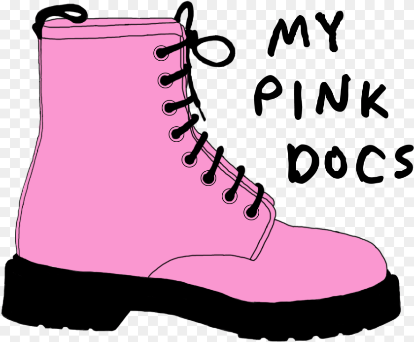 Subscribe U2014 My Pink Docs Work Boots, Clothing, Footwear, Shoe, Sneaker Sticker PNG
