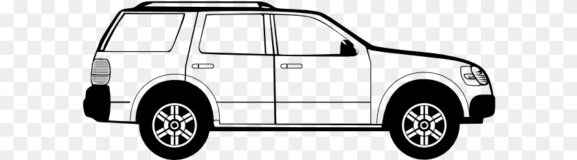 601x234 Suburban Assault Vehicle Car Black And White, Symbol, Recycling Symbol, Logo Clipart PNG