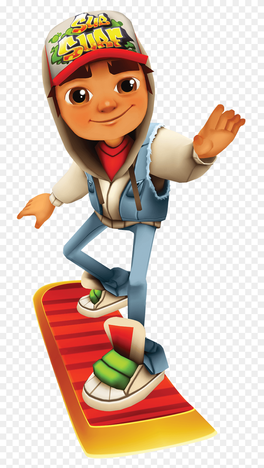 736x1430 Subway Surfers Subway Surfers Jake, Figurine, Person, Human HD PNG Download