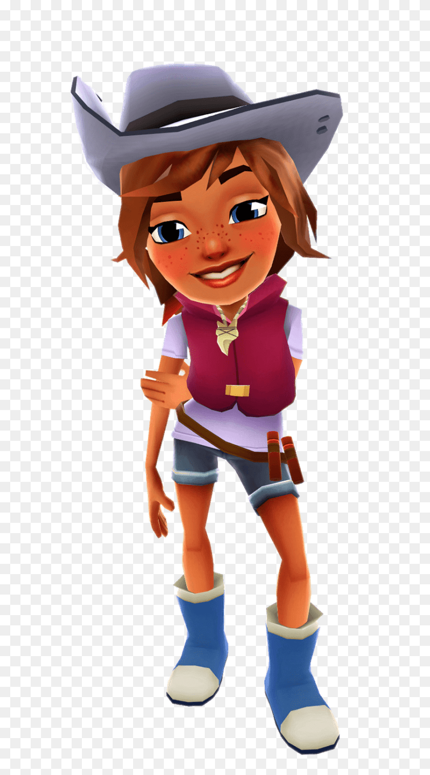 900x1620 Subway Surfers Sydney The Cowgirl, Toy, Doll, Hat, Clothing Transparent PNG
