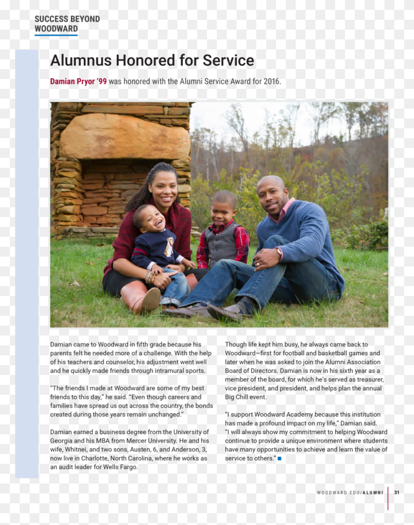 931x1199 Success Beyond Woodward Alumnus Honored For Service Brochure, Person, Human, Advertisement HD PNG Download