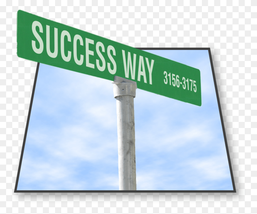 833x686 Success Way, Symbol, Road Sign, Sign HD PNG Download