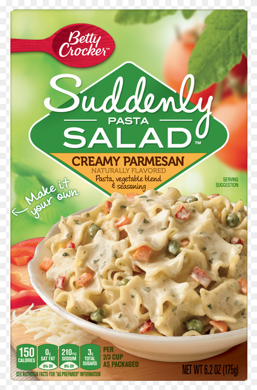 1155x1801 Suddenly Salad Creamy Parmesan Pasta Salad Dry Meals Suddenly Salad Caesar, Ice Cream, Cream, Dessert HD PNG Download