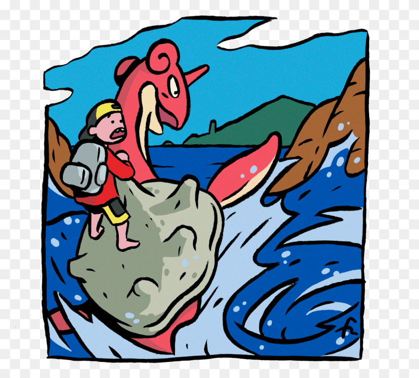 1451x1299 Sudowoodo Riding In A Red Lapras, Mural HD PNG Download