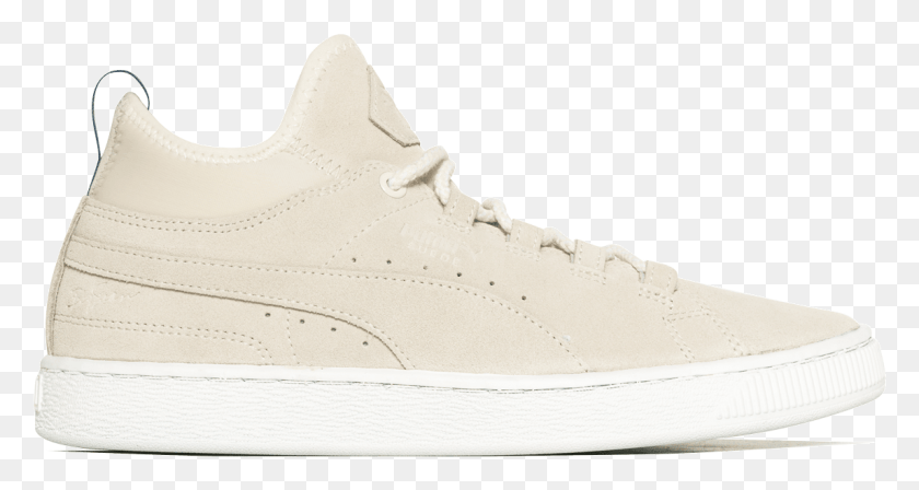 1146x571 Suede Mid Classic Big Sean 366300 01 White Tubular Shadow Knit, Shoe, Footwear, Clothing HD PNG Download