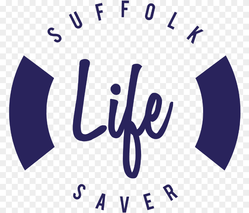 Suffolk Life Saver Logo Press Coffee Sticker PNG