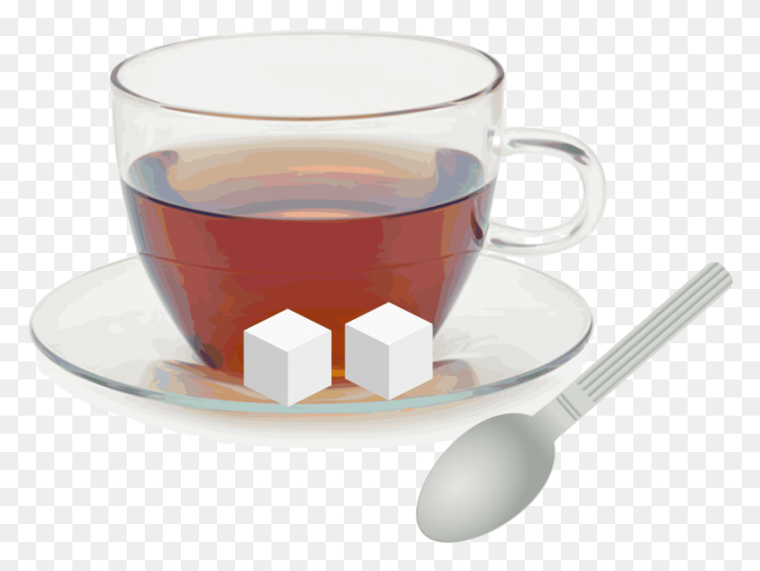 873x641 Sugar And Spice And Everything Nice Clipart Icon Tea And Sugar Cubes, Saucer, Pottery, Beverage HD PNG Download