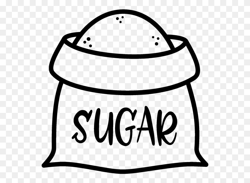 563x556 Sugar Clipart Bag Sugar Black And White Sugar, Gray, World Of Warcraft HD PNG Download