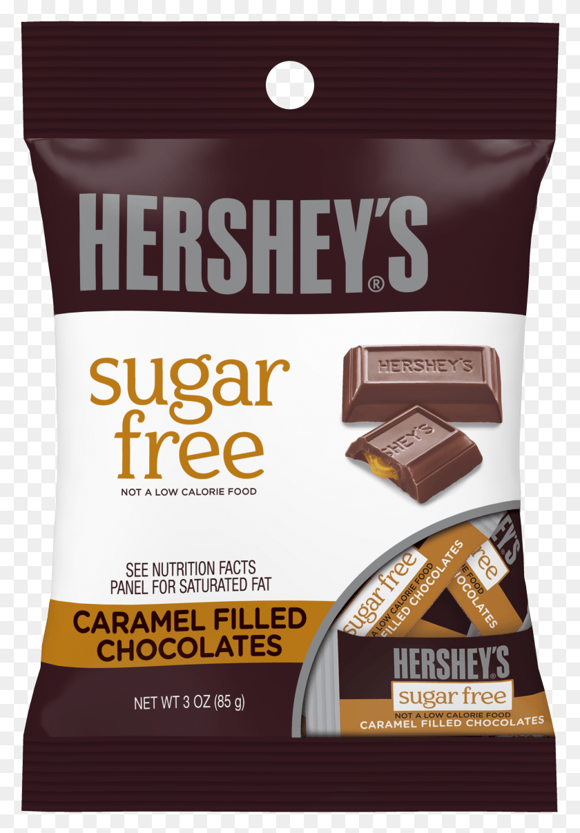 1670x2457 Descargar Png Chocolates Rellenos De Caramelo Sin Azúcar 3 Oz Hershey39S Caramelo Sin Azúcar, Postre, Comida, Publicidad Hd Png