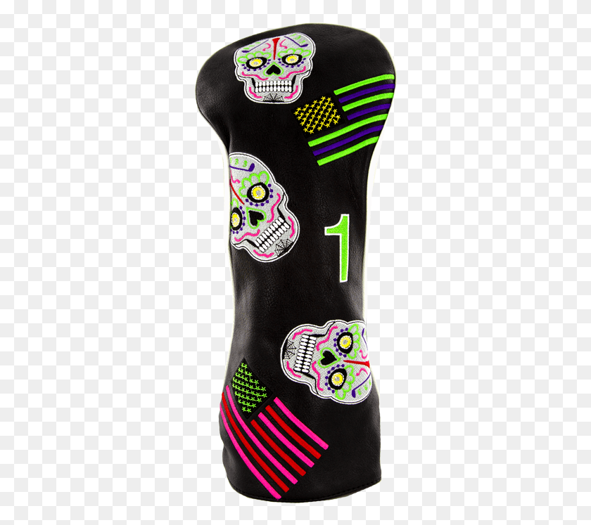290x687 Sugar Skull Driver Cover Inflatable, Clothing, Apparel, Cushion HD PNG Download