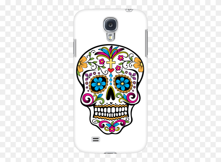 287x556 Sugar Skull Hard Plastic Phone Case Dia De Los Muertos Skulls, Doodle Hd Png
