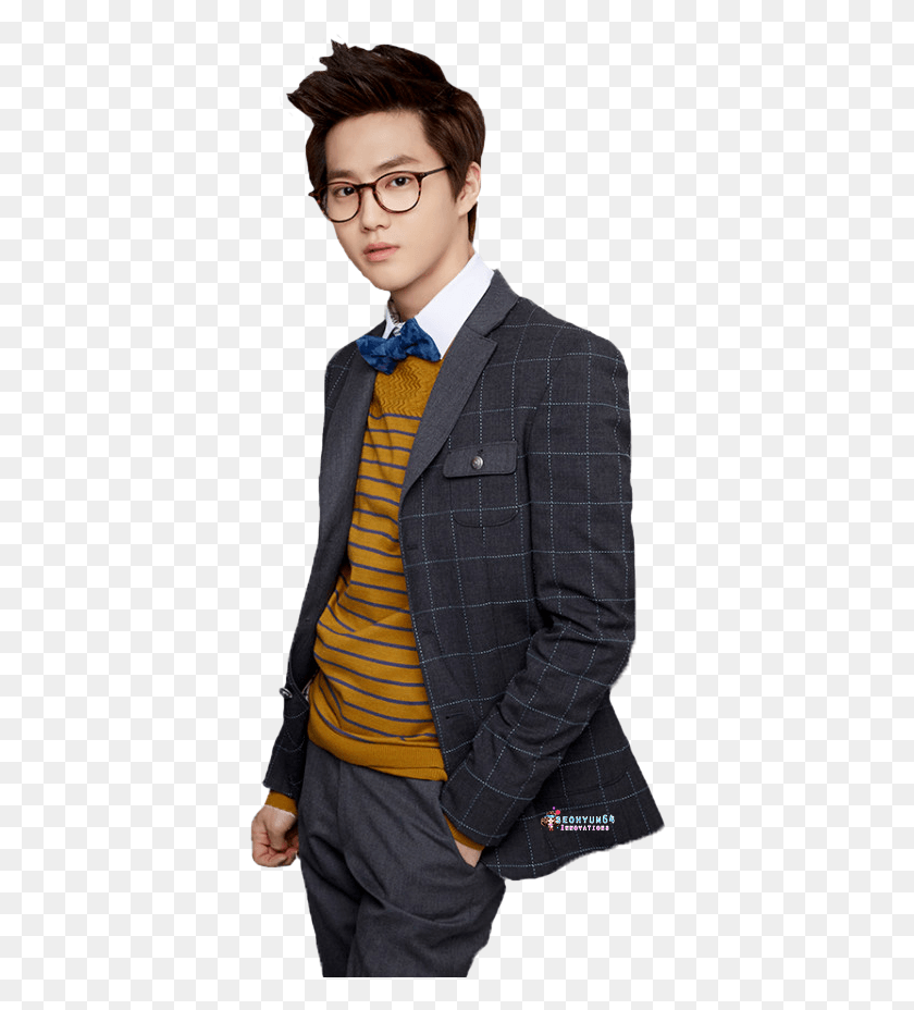 384x868 Suho Exo, Clothing, Apparel, Suit HD PNG Download