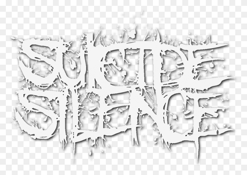 1047x719 Логотип Самоубийства Молчание Логотип Самоубийства Молчание, Текст, Каллиграфия, Почерк Hd Png Скачать