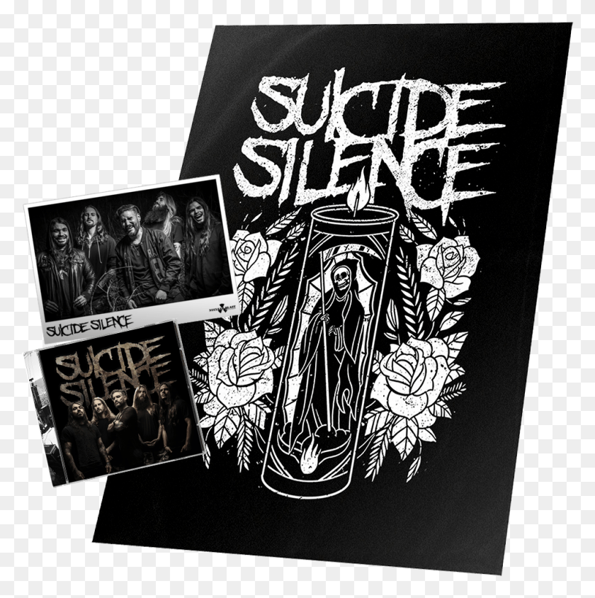 983x989 Suicide Silence Suicide Silence Cd Flag Photo Bundle Suicide Silence Grim Reaper, Person, Human, Text HD PNG Download