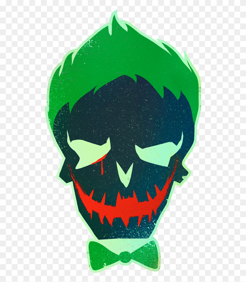 535x901 Suicide Squad Joker Skull Youth T Shirt Joker Wallpaper Suicide Squad, Label, Text, Logo HD PNG Download
