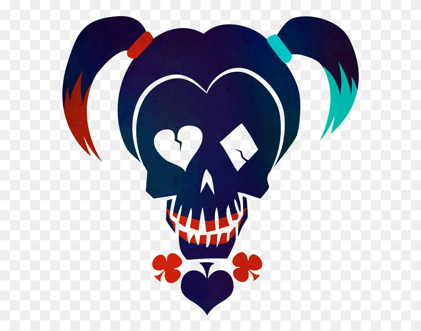 594x601 Suicide Squad Logo Suicide Squad Harley Quinn Icon, Graphics, Halloween HD PNG Download