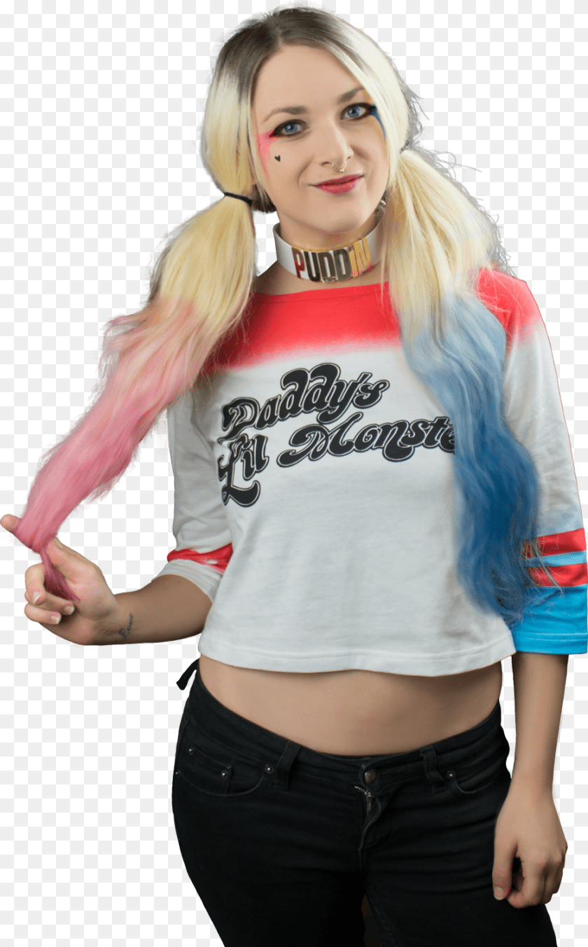 932x1500 Suicide Suicide Squad Harley Quinn Diamond Top, T-shirt, Sleeve, Body Part, Clothing PNG