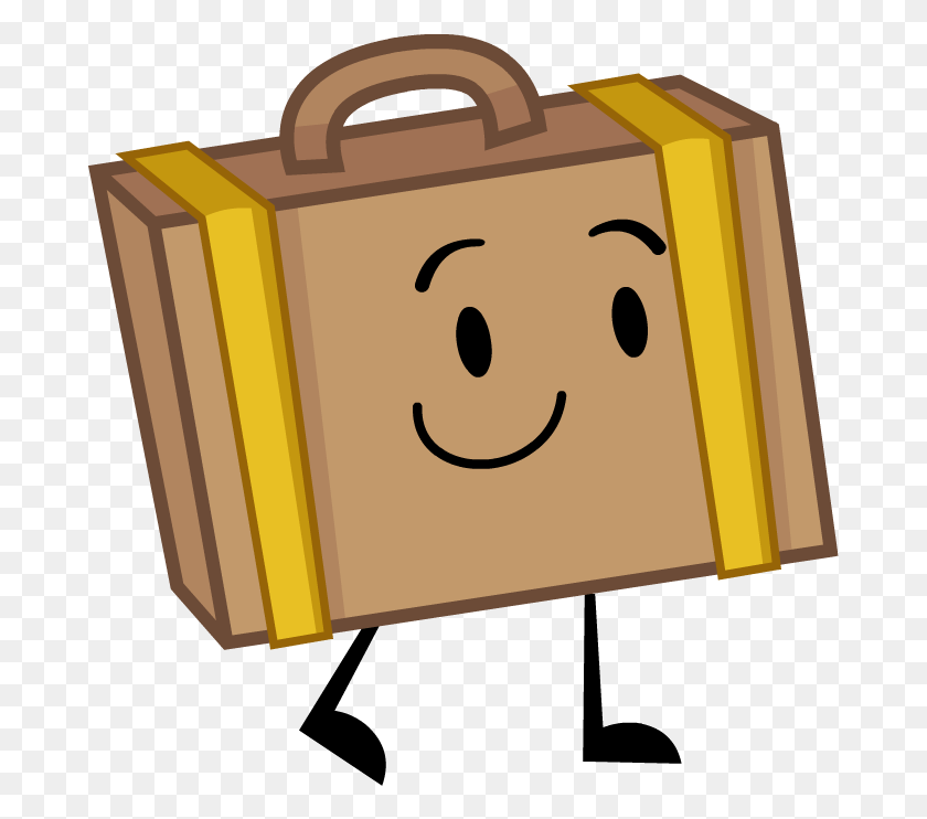 681x682 Suitcase, Luggage, Box, Cardboard HD PNG Download