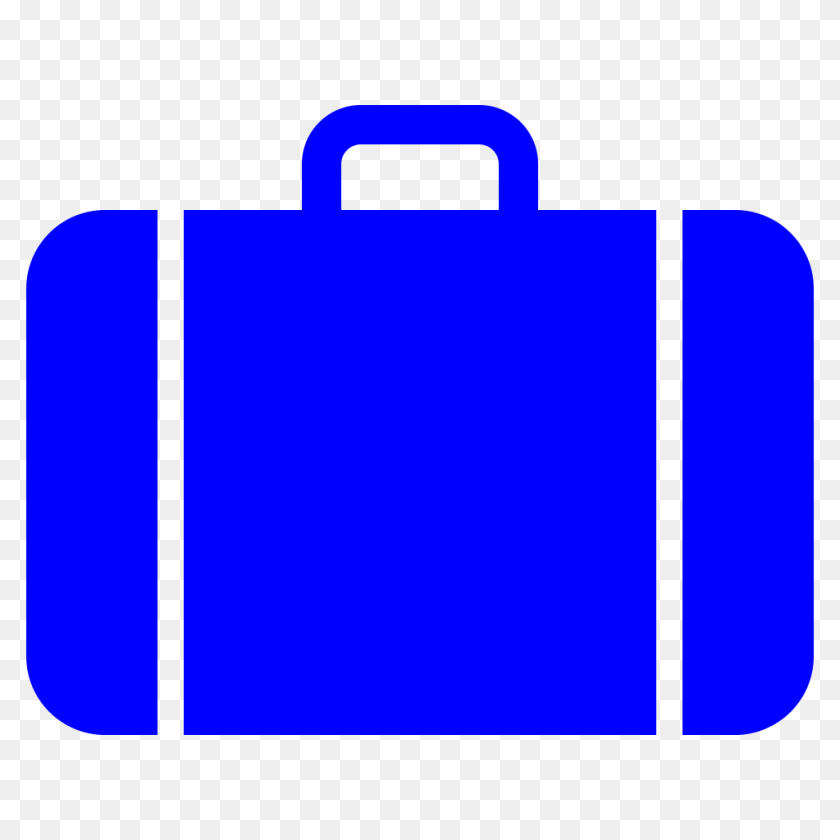 1024x1024 Suitcase Clipart Blue Bag, Briefcase, Baggage PNG