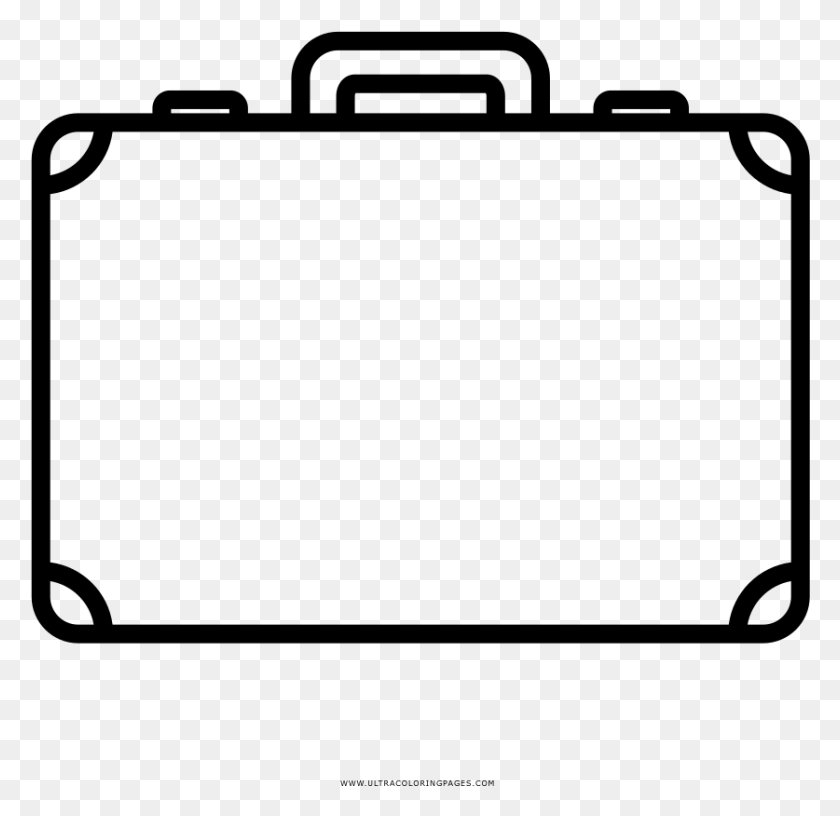 837x812 Suitcase Coloring, Gray, World Of Warcraft HD PNG Download