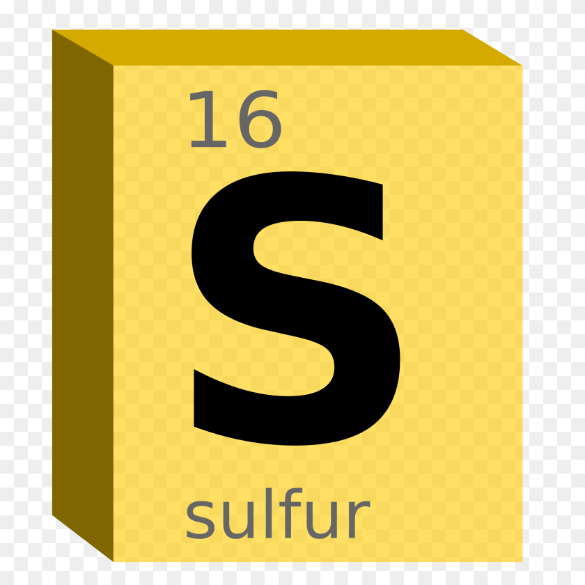 2400x2400 Sulfur, Symbol, Number, Text, Sign Transparent PNG