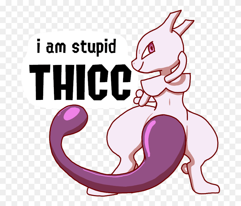 701x657 Sulk Kid Thicc Mewtwo, Animal, Mammal, Reptile HD PNG Download