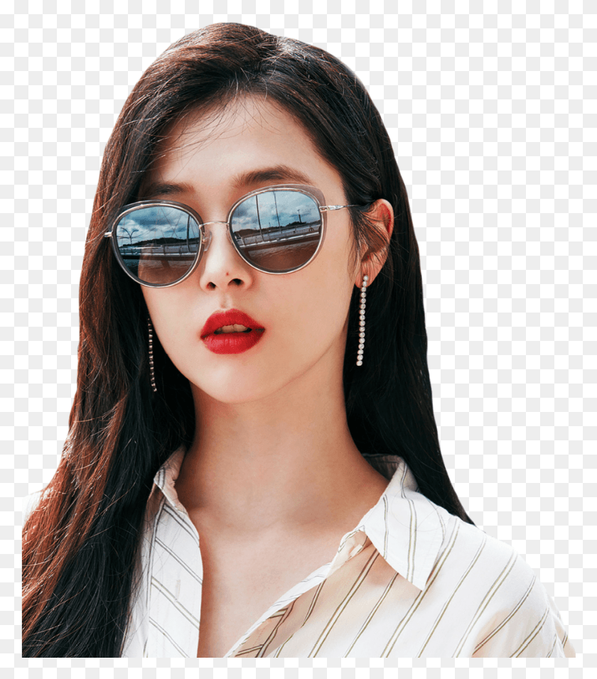 916x1053 Sulli Fx Kpop Edits Overlays Coreadelsur Sulli Vedi Vero, Sunglasses, Accessories, Accessory HD PNG Download