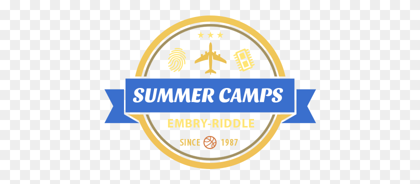 424x308 Descargar Png Campamentos De Verano Embry Riddle Label, Logotipo, Símbolo, Marca Registrada Hd Png