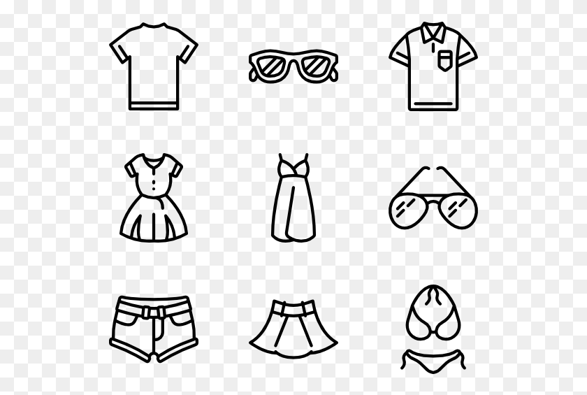 529x505 Summer Clothes Couple Icon Transparent Background, Gray, World Of Warcraft HD PNG Download
