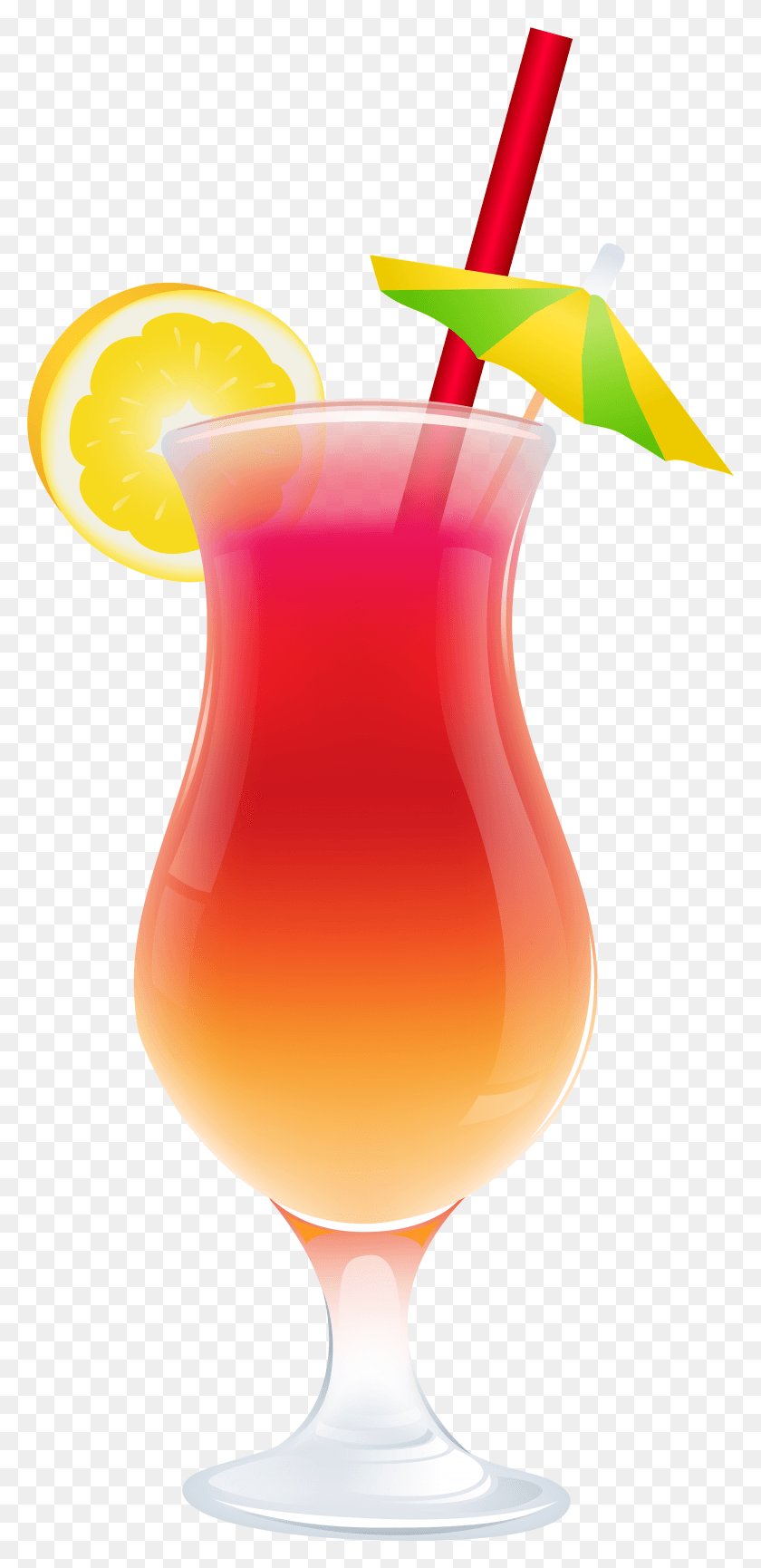 3677x7877 Summer Cocktail Clip Art Image Cocktail, Lamp, Juice, Beverage HD PNG Download