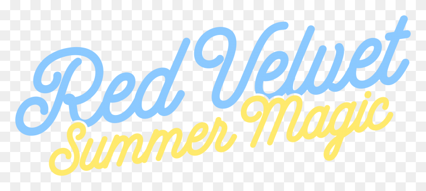 2373x967 Descargar Png Summer Magic Logo Red Velvet Logo Summer Magic, Texto, Alfabeto, Word Hd Png