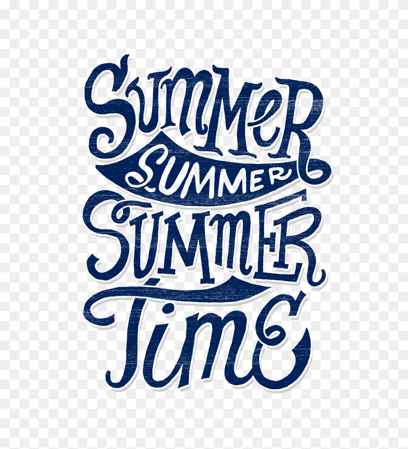 700x863 Summertime Clipart Mart Calligraphy, Text, Label, Handwriting HD PNG Download