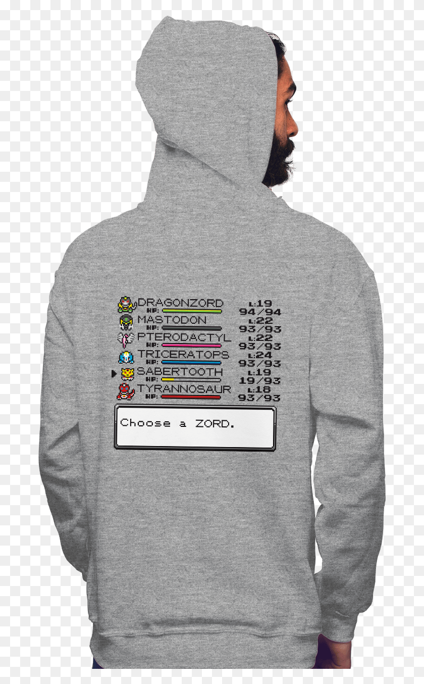 689x1294 Summon Your Zord Hoodie, Clothing, Apparel, Sweatshirt HD PNG Download