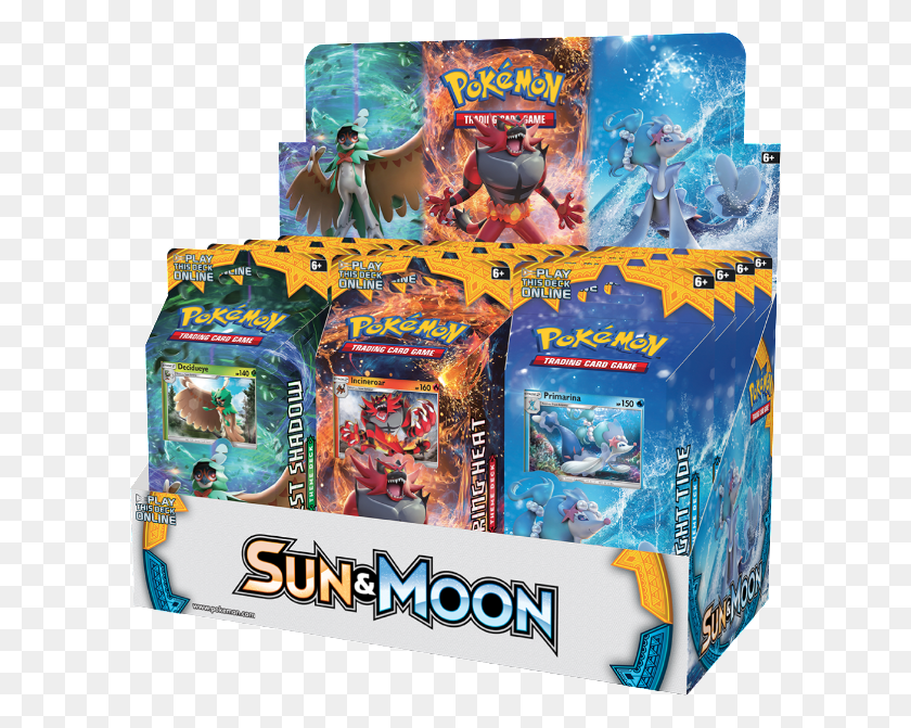 600x611 Sun Amp Moon Theme Decks Тематические Колоды Солнца И Луны, Человек, Человек, Аркадный Игровой Автомат Hd Png Скачать