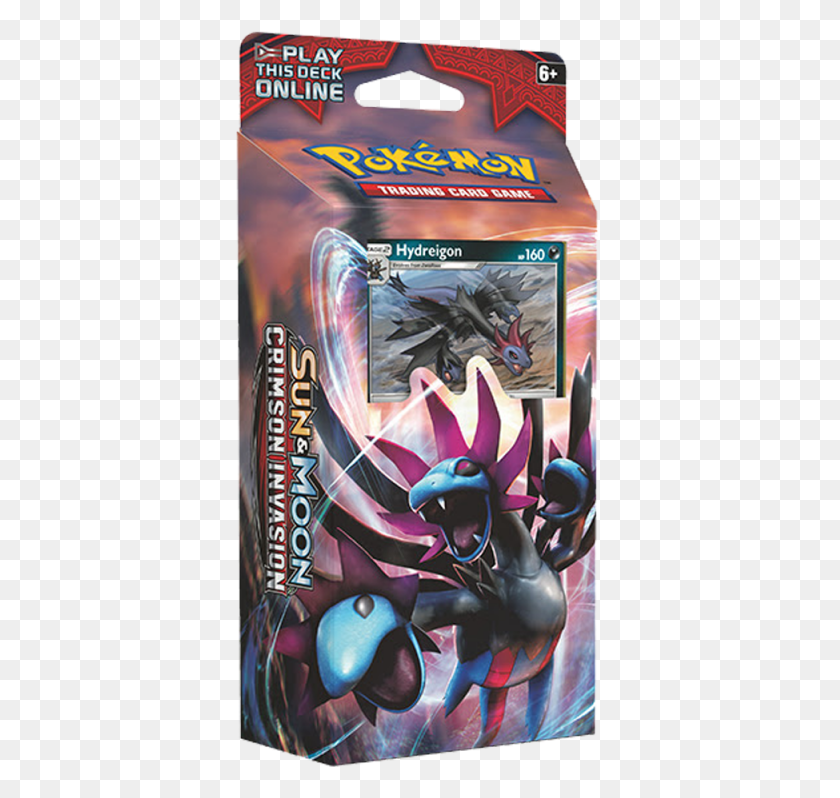 371x738 Sun And Moon Crimson Invasion Theme Deck Hydreigon Crimson Invasion Theme Deck, Poster, Advertisement, Tabletop HD PNG Download