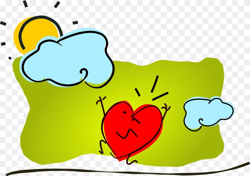Sun Clipart, Heart Transparent PNG