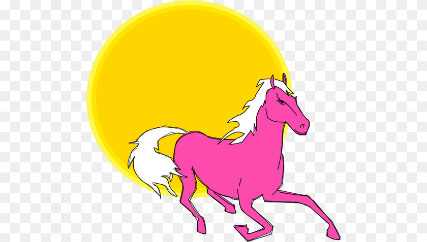 Sun Clipart, Animal, Colt Horse, Horse, Mammal Sticker PNG