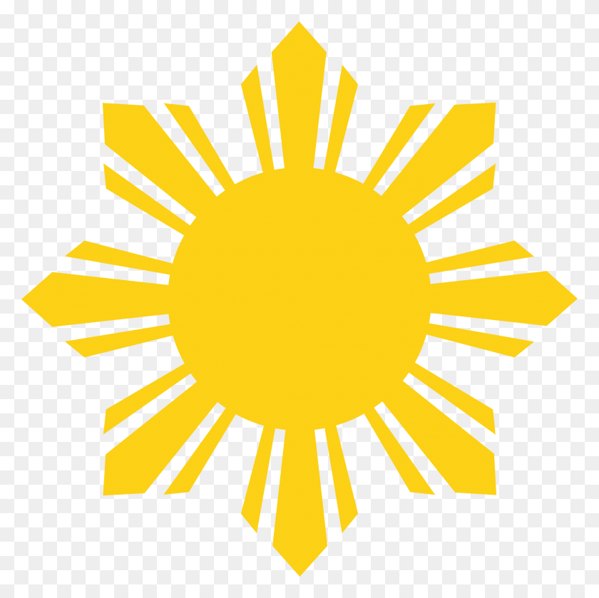 2000x2000 Sun Design Star Of The Philippines, Outdoors, Symbol, Nature HD PNG Download