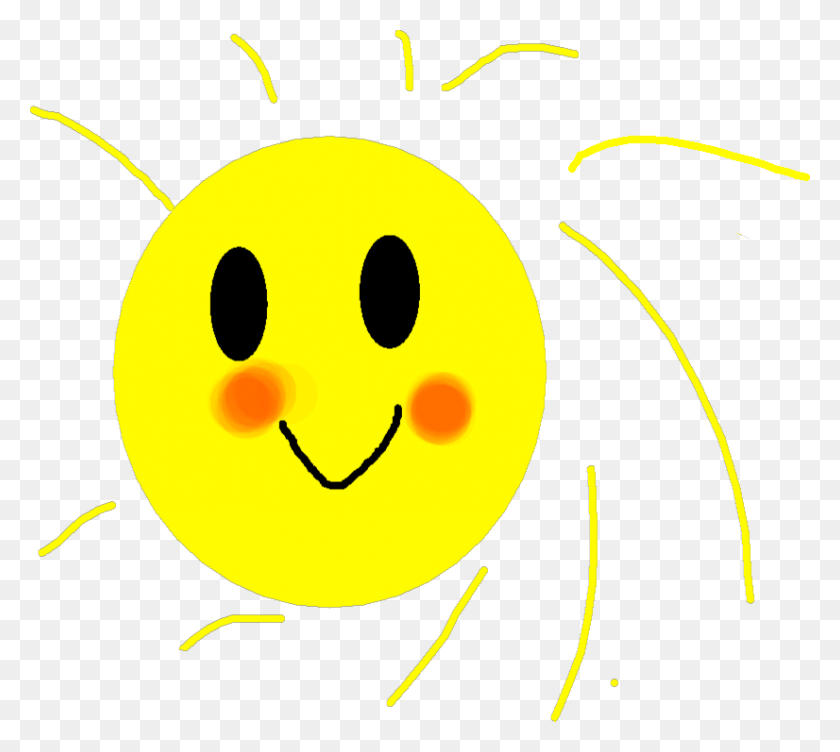 826x733 Descargar Png Sun Happy Sun Smiley, Gráficos, Planta Hd Png