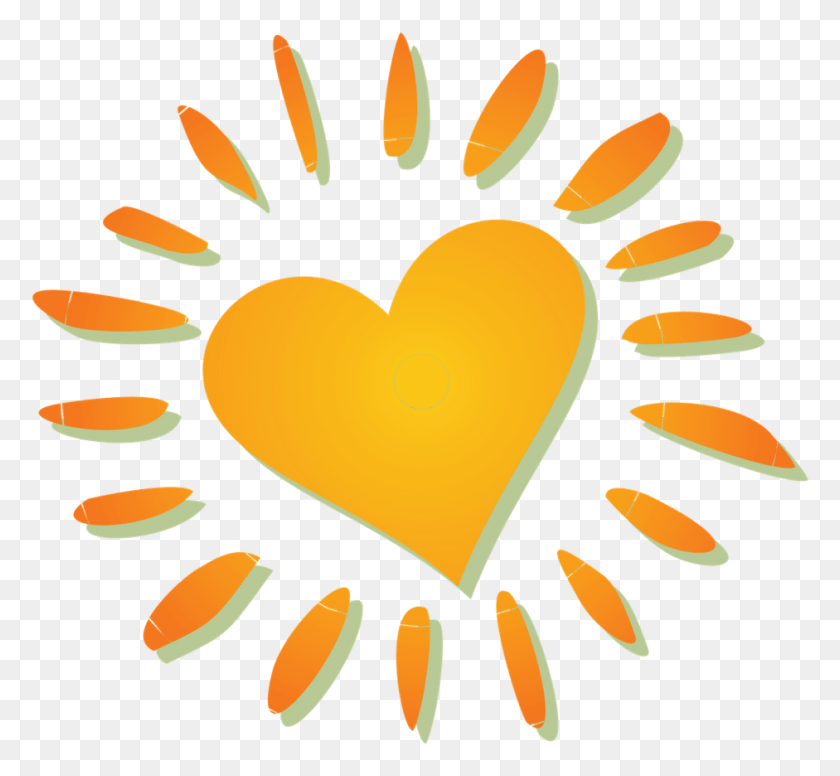 941x864 Sun Heart Transparent Snv Sun With Heart Transparent Background, Plant, Cushion, Pillow HD PNG Download